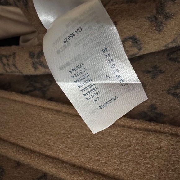 Louis Vuitton Brown Monogram Wool Coat Old Flower Bathrobe Short Coat - Picture 5 of 7